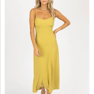 Citron tie back midi dress from L’ABEYE